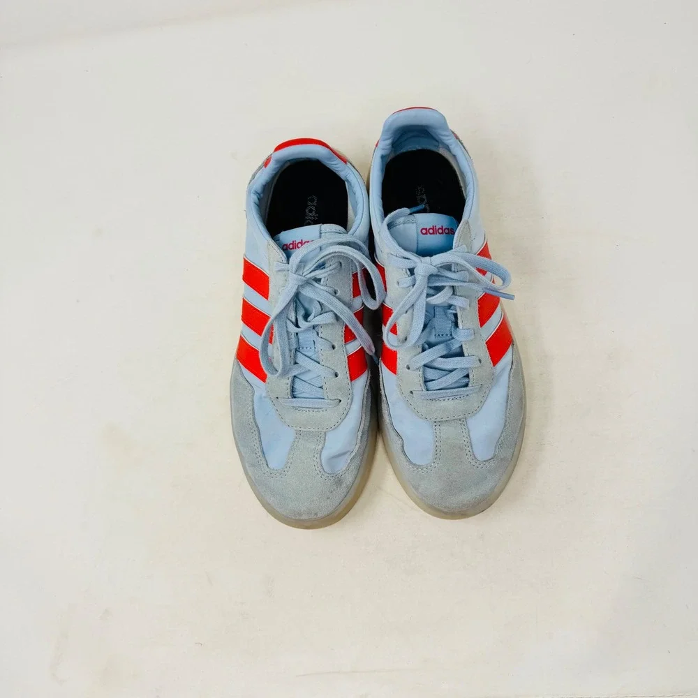 Adidas Gazelle Indoor Sneakers‎ Blue Red 7.5 Retro Sporty Athleisure Coastal